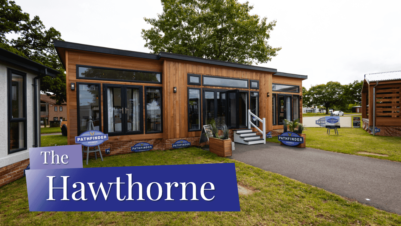 Video showing one of pathfinder homes park homes called The Hawthorne